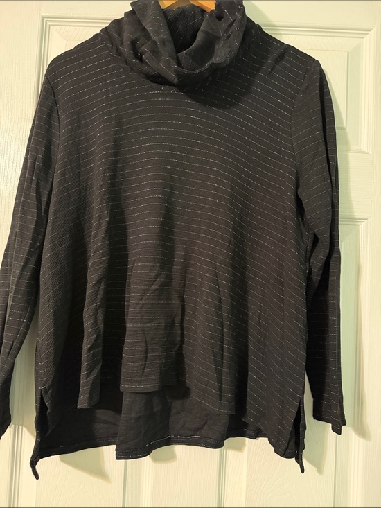 J. Jill Tops - Jill wearever black and silver top